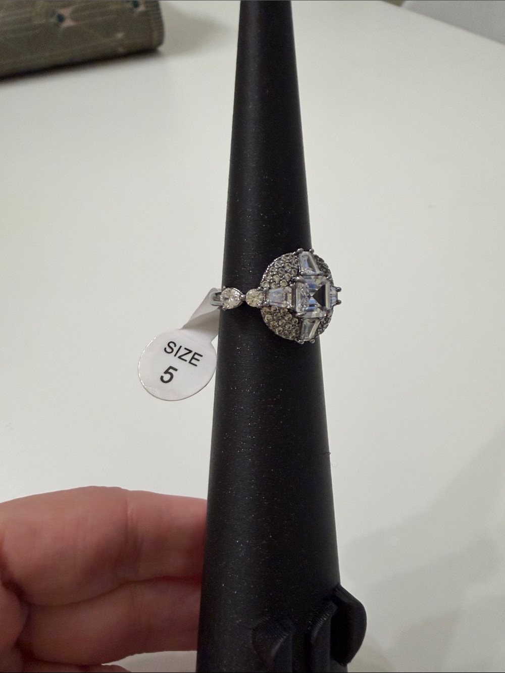 BP size 5 hematite ring
